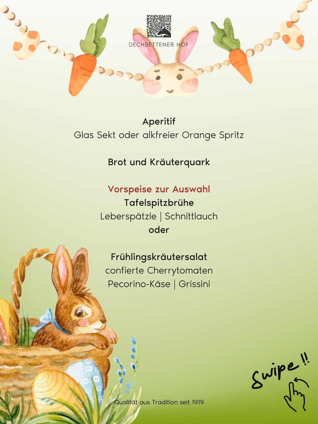 Ostermenü Regensburg