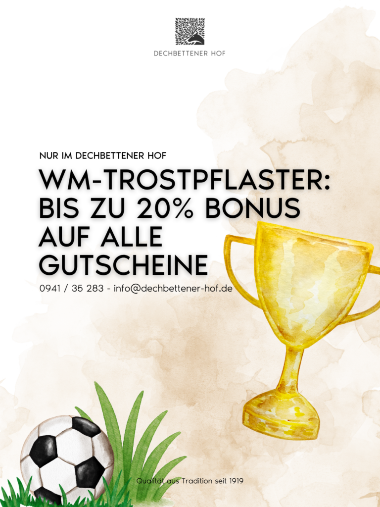 WM-Trostpflaster: Unsere Gutscheinaktion mit bis zu 20 % Bonus